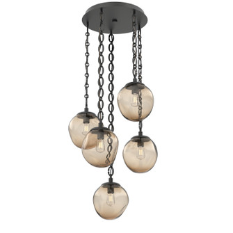 Aster Bulb Five Light Pendant in Matte Black (404|CNB0062-05-MB-B-CH2-E2)