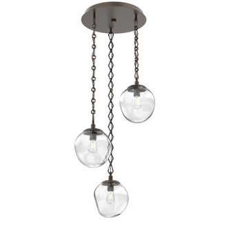 Aster Bulb Three Light Pendant in Flat Bronze (404|CNB0062-03-FB-C-CH1-E2)