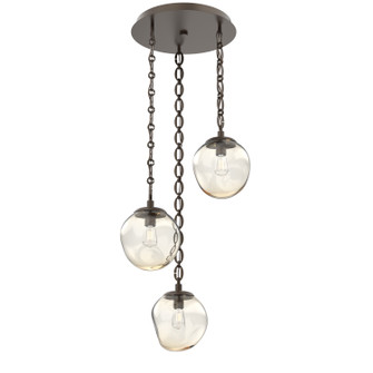 Aster Bulb Three Light Pendant in Flat Bronze (404|CNB0062-03-FB-A-CH2-E2)
