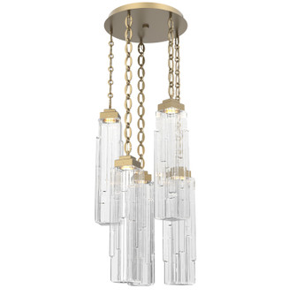 Ledgestone LED Pendant in Gilded Brass (404|CNB0056-05-GB-LC-CH2-L3)
