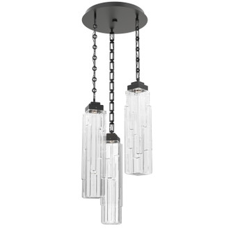 Ledgestone LED Pendant in Matte Black (404|CNB0056-03-MB-LC-CH3-L3)