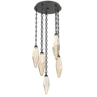 Rock Crystal LED Pendant in Matte Black (404|CNB0050-05-MB-CA-CH1-L1)