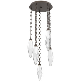 Rock Crystal LED Pendant in Flat Bronze (404|CNB0050-05-FB-CC-CH1-L3)