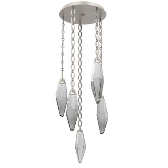Rock Crystal LED Pendant in Beige Silver (404|CNB0050-05-BS-CS-CH2-L3)