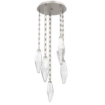 Rock Crystal LED Pendant in Beige Silver (404|CNB0050-05-BS-CC-CH3-L3)
