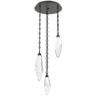 Rock Crystal LED Pendant in Matte Black (404|CNB0050-03-MB-CC-CH1-L1)