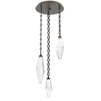 Rock Crystal LED Pendant in Flat Bronze (404|CNB0050-03-FB-CC-CH2-L1)