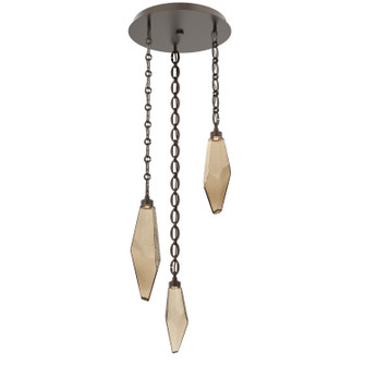 Rock Crystal LED Pendant in Flat Bronze (404|CNB0050-03-FB-CB-CH2-L1)