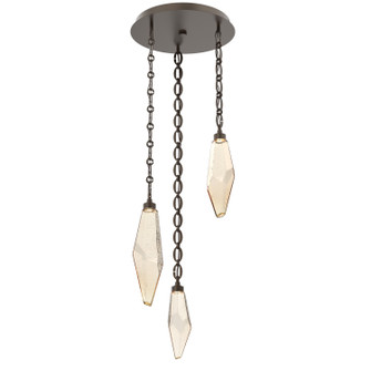 Rock Crystal LED Pendant in Flat Bronze (404|CNB0050-03-FB-CA-CH2-L1)