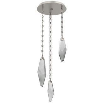 Rock Crystal LED Pendant in Beige Silver (404|CNB0050-03-BS-CS-CH3-L3)