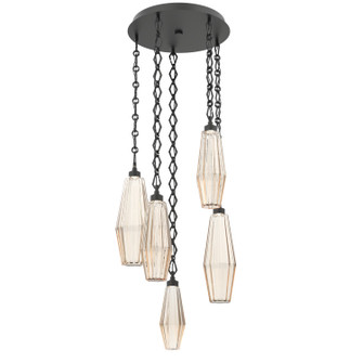 Aalto LED Pendant in Matte Black (404|CNB0049-05-MB-RA-CH1-L1)