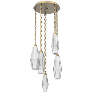 Aalto LED Pendant in Gilded Brass (404|CNB0049-05-GB-RC-CH1-L1)