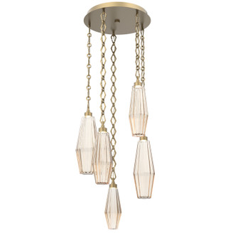 Aalto LED Pendant in Gilded Brass (404|CNB0049-05-GB-RA-CH1-L1)
