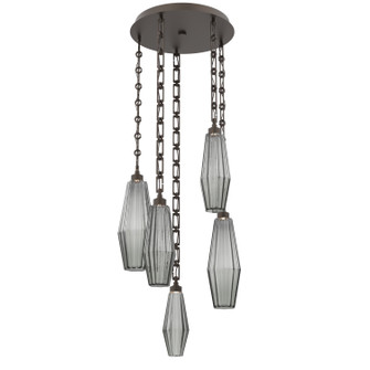 Aalto LED Pendant in Flat Bronze (404|CNB0049-05-FB-RS-CH3-L1)