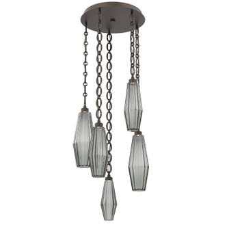 Aalto LED Pendant in Flat Bronze (404|CNB0049-05-FB-RS-CH2-L1)