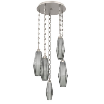 Aalto LED Pendant in Beige Silver (404|CNB0049-05-BS-RS-CH3-L3)