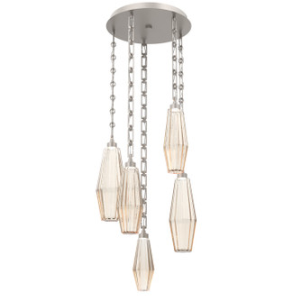 Aalto LED Pendant in Beige Silver (404|CNB0049-05-BS-RA-CH3-L3)