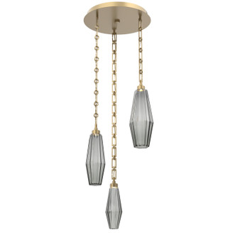 Aalto LED Pendant in Gilded Brass (404|CNB0049-03-GB-RS-CH3-L3)