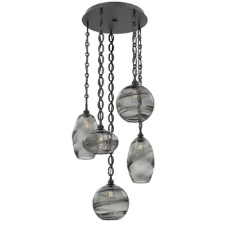Misto Five Light Pendant in Matte Black (404|CNB0048-05-MB-OS-CH2-E2)