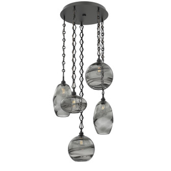 Misto Five Light Pendant in Matte Black (404|CNB0048-05-MB-OS-CH1-E2)