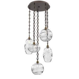Misto Five Light Pendant in Flat Bronze (404|CNB0048-05-FB-OC-CH1-E2)