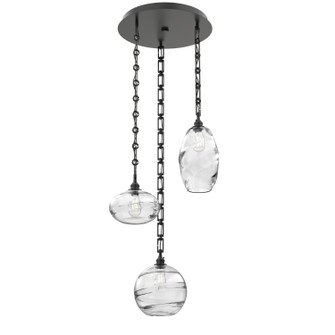 Misto Three Light Pendant in Matte Black (404|CNB0048-03-MB-OC-CH3-E2)