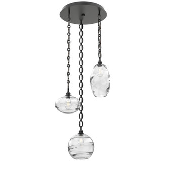 Misto Three Light Pendant in Matte Black (404|CNB0048-03-MB-OC-CH2-E2)