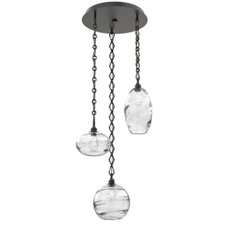 Misto Three Light Pendant in Matte Black (404|CNB0048-03-MB-OC-CH1-E2)