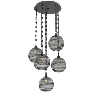 Terra Five Light Pendant in Matte Black (404|CNB0047-05-MB-OS-CH3-E2)