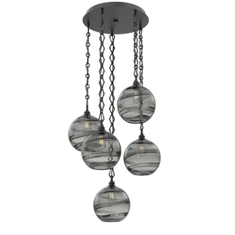 Terra Five Light Pendant in Matte Black (404|CNB0047-05-MB-OS-CH1-E2)