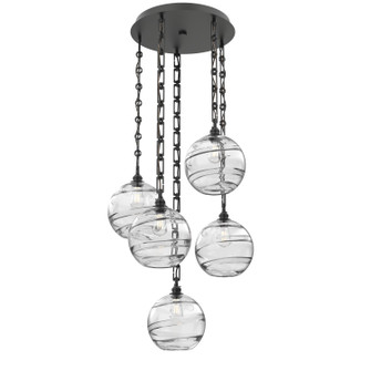 Terra Five Light Pendant in Matte Black (404|CNB0047-05-MB-OC-CH3-E2)