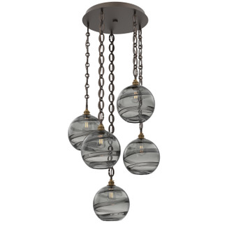 Terra Five Light Pendant in Flat Bronze (404|CNB0047-05-FB-OS-CH2-E2)