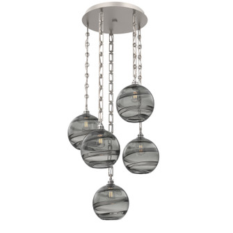 Terra Five Light Pendant in Beige Silver (404|CNB0047-05-BS-OS-CH3-E2)