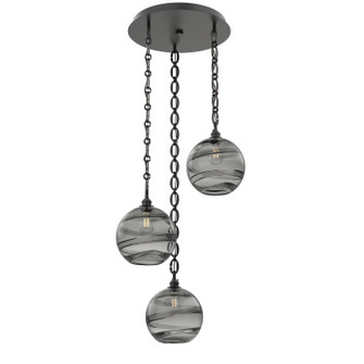 Terra Three Light Pendant in Matte Black (404|CNB0047-03-MB-OS-CH2-E2)