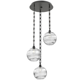 Terra Three Light Pendant in Matte Black (404|CNB0047-03-MB-OC-CH3-E2)