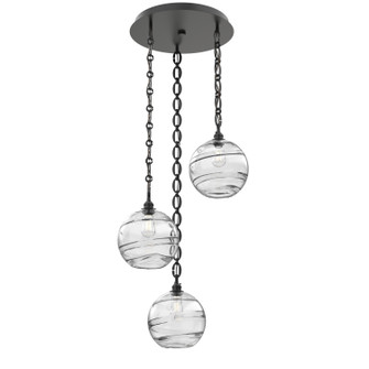 Terra Three Light Pendant in Matte Black (404|CNB0047-03-MB-OC-CH2-E2)