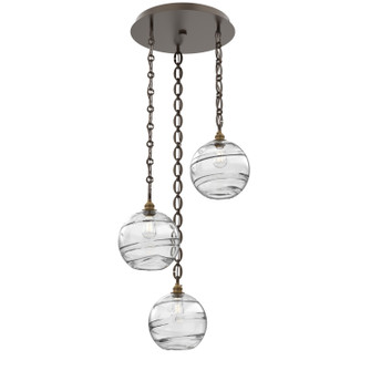 Terra Three Light Pendant in Flat Bronze (404|CNB0047-03-FB-OC-CH2-E2)