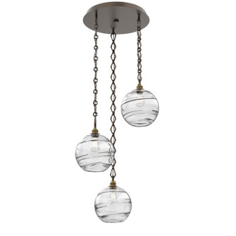 Terra Three Light Pendant in Flat Bronze (404|CNB0047-03-FB-OC-CH1-E2)