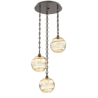 Terra Three Light Pendant in Flat Bronze (404|CNB0047-03-FB-OA-CH1-E2)
