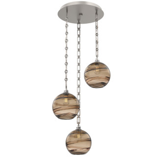 Terra Three Light Pendant in Beige Silver (404|CNB0047-03-BS-OB-CH3-E2)