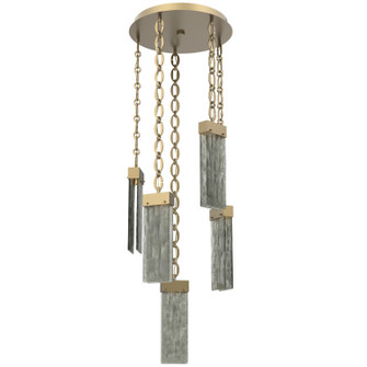 Parallel LED Pendant in Gilded Brass (404|CNB0042-05-GB-SG-CH2-L3)