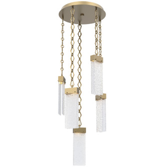 Parallel LED Pendant in Gilded Brass (404|CNB0042-05-GB-CR-CH1-L3)