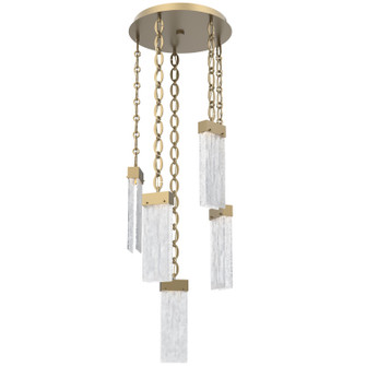Parallel LED Pendant in Gilded Brass (404|CNB0042-05-GB-CG-CH2-L3)