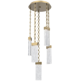 Parallel LED Pendant in Gilded Brass (404|CNB0042-05-GB-CG-CH1-L3)