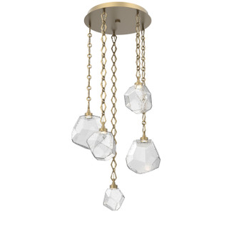Gem LED Pendant in Gilded Brass (404|CNB0039-05-GB-C-CH1-L1)