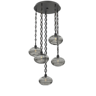Coppa Five Light Pendant in Matte Black (404|CNB0036-05-MB-OS-CH2-E2)