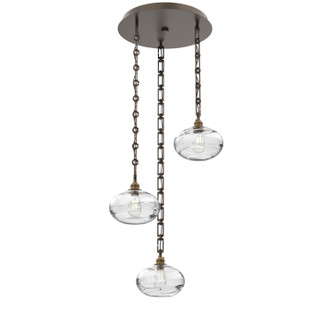 Coppa Three Light Pendant in Flat Bronze (404|CNB0036-03-FB-OC-CH3-E2)