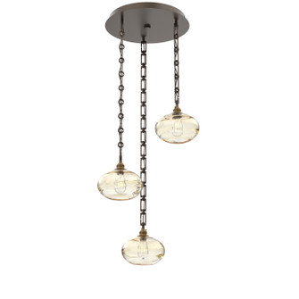Coppa Three Light Pendant in Flat Bronze (404|CNB0036-03-FB-OA-CH3-E2)