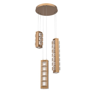 Tessera LED Pendant in Novel Brass (404|CHB0100-03-NB-TP-CA1-L3-000)