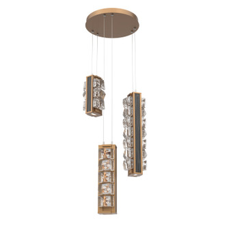 Tessera LED Pendant in Novel Brass (404|CHB0100-03-NB-TF-CA1-L1-W02)